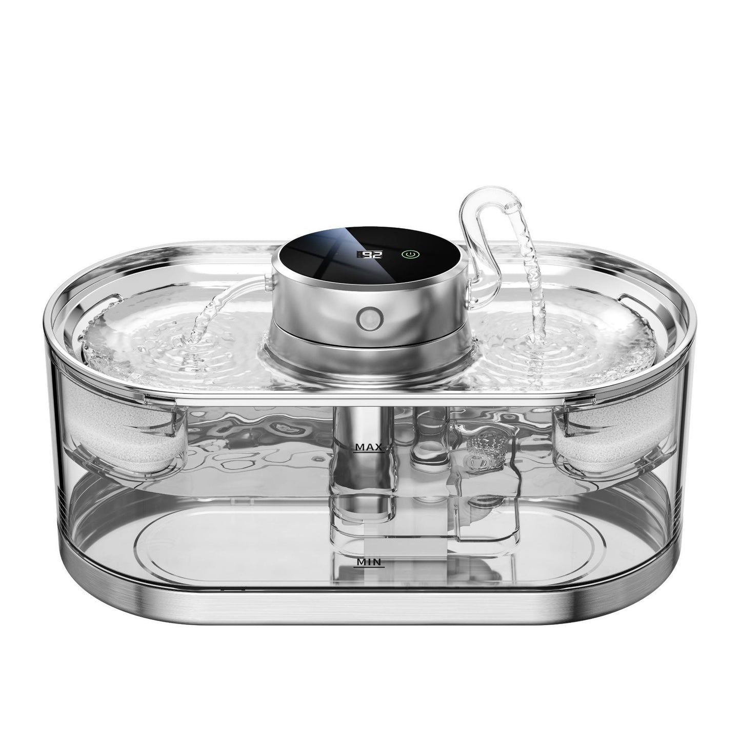 Pet Smart Water Dispenser Wireless, Rechargeable Hydration for Cats & Dogs - TailAura