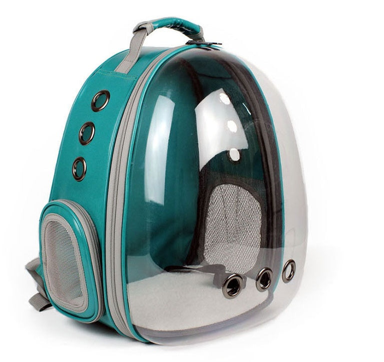Portable Pet Puppy Backpack Carrier – Space Capsule Design with 360° Sightseeing Window, Lightweight & Breathable - TailAura