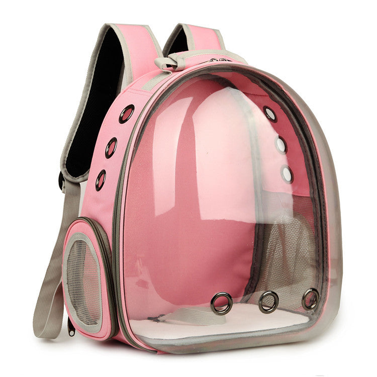Portable Pet Puppy Backpack Carrier – Space Capsule Design with 360° Sightseeing Window, Lightweight & Breathable - TailAura