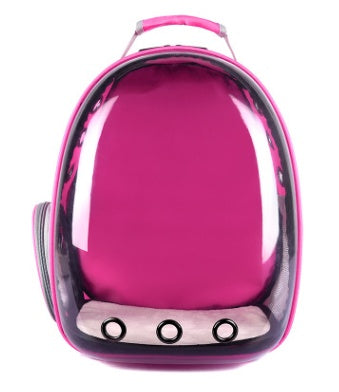 Portable Pet Puppy Backpack Carrier – Space Capsule Design with 360° Sightseeing Window, Lightweight & Breathable - TailAura
