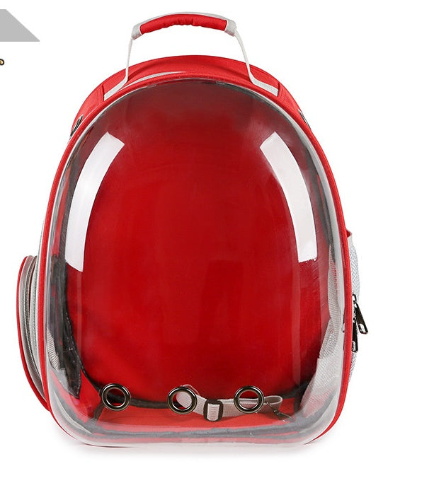 Portable Pet Puppy Backpack Carrier – Space Capsule Design with 360° Sightseeing Window, Lightweight & Breathable - TailAura
