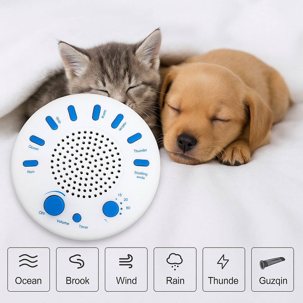 Pet Soothe Sound Machine for Anxiety & Sleep - TailAura