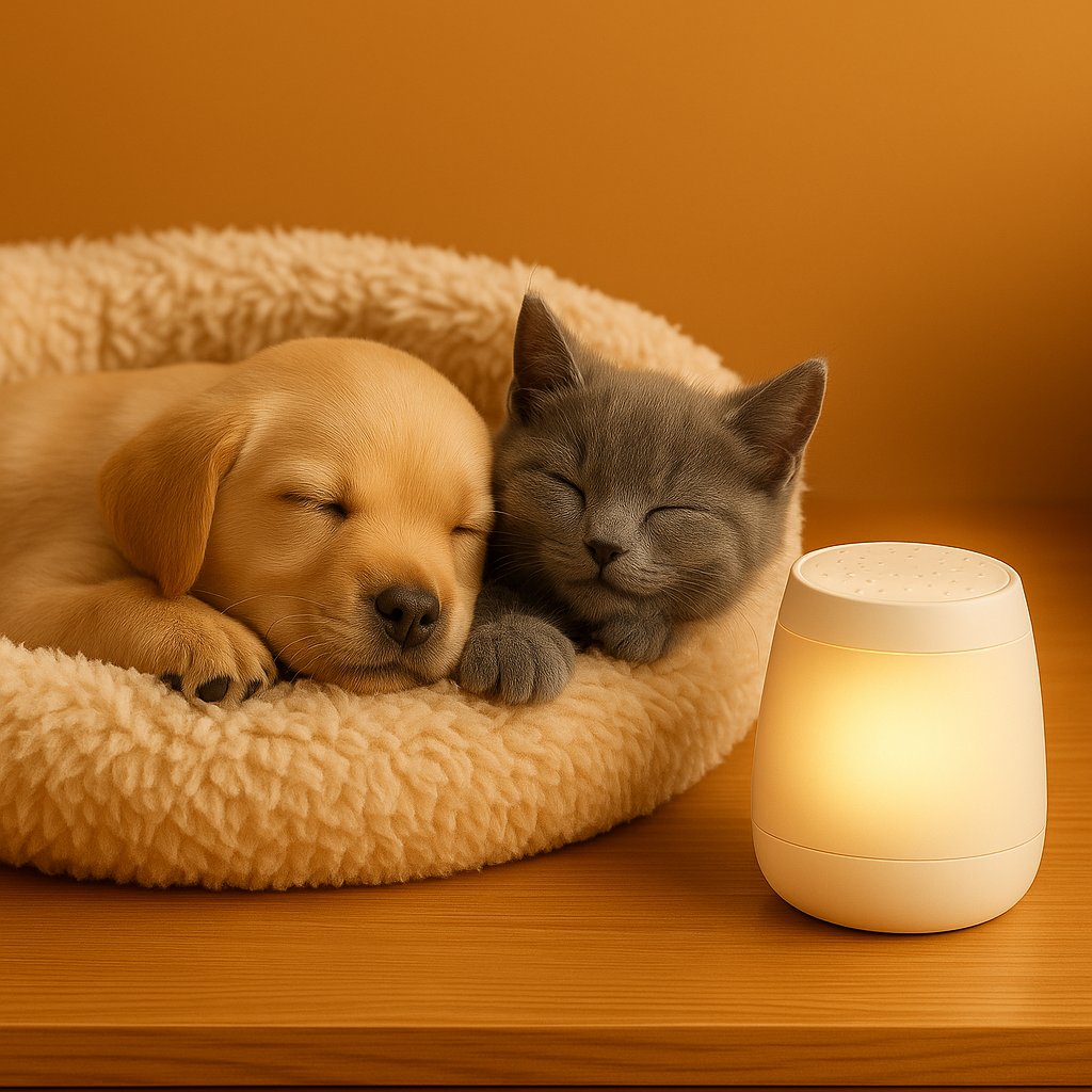 Portable USB White Noise Cup & Night Light – Soothing Comfort for Anxious Pets - TailAura