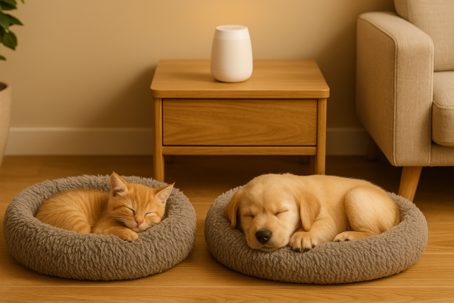 Portable USB White Noise Cup & Night Light – Soothing Comfort for Anxious Pets - TailAura