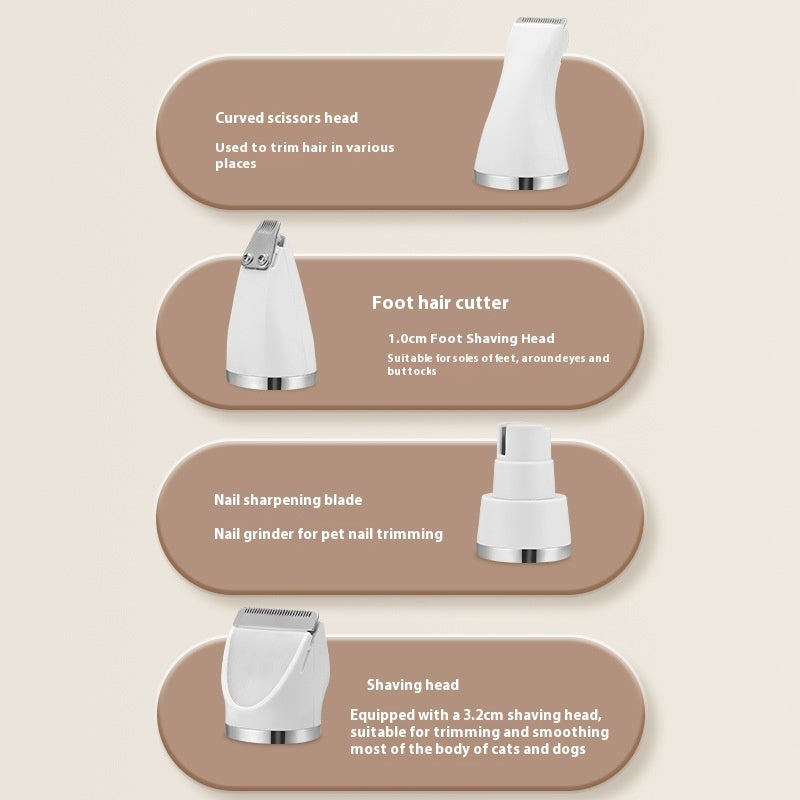 Professional Pet Shaver & Electric Clipper Cordless, Waterproof & Multi-Function Grooming - TailAura
