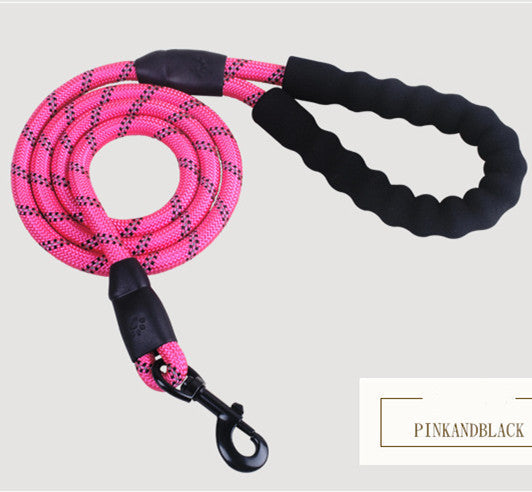 Reflective Nylon Dog Leash – Comfortable Foam Handle, Durable & Anti-Skid Leash for Small, Medium & Large Dogs - TailAura
