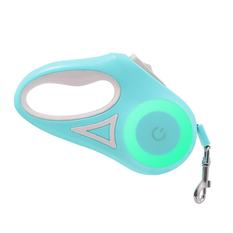 Retractable Dog Leash with Spotlight & Collar – Automatic Traction Rope for Small & Medium Dogs - TailAura