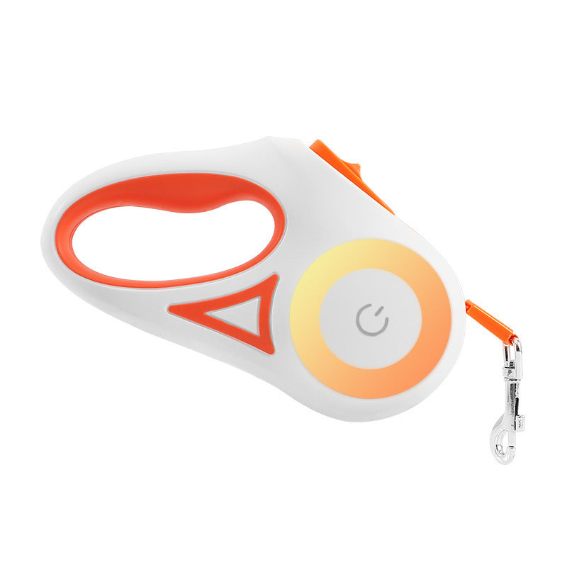 Retractable Dog Leash with Spotlight & Collar – Automatic Traction Rope for Small & Medium Dogs - TailAura