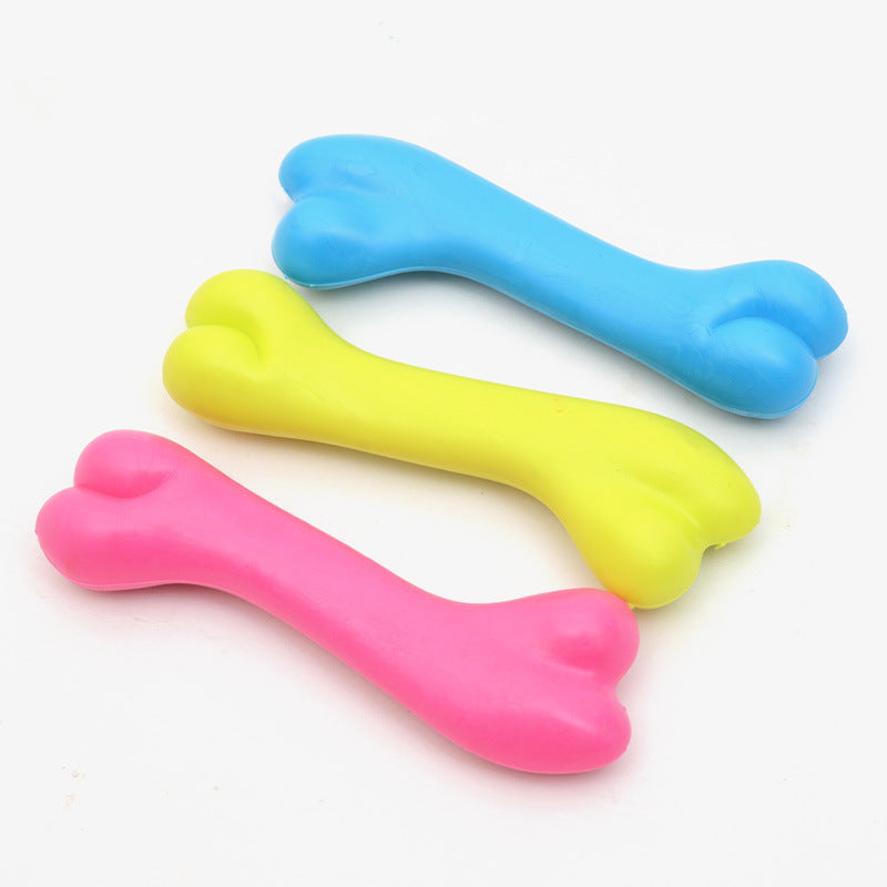 Rubber Chew Bone Toy – Durable TPR Molar Toy for Puppies - TailAura