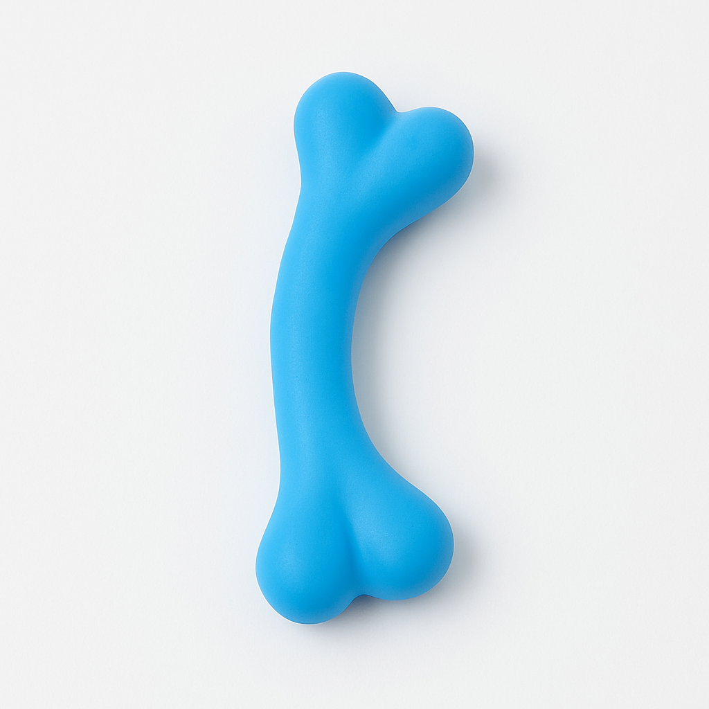 Rubber Chew Bone Toy – Durable TPR Molar Toy for Puppies - TailAura