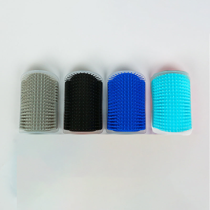 4-Pack Pet Self-Grooming Corner Brush - Gentle Massager for Cats & Dogs - TailAura