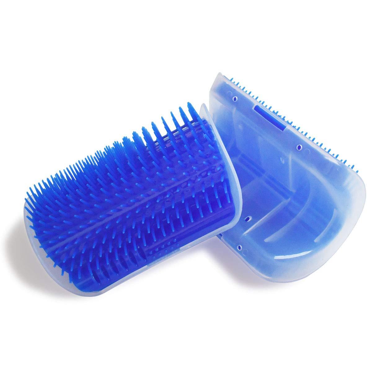 4-Pack Pet Self-Grooming Corner Brush - Gentle Massager for Cats & Dogs - TailAura