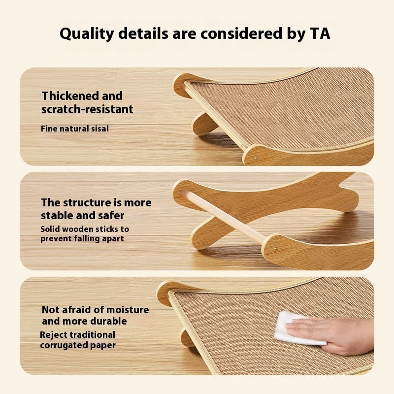 Sisal Cat Scratching Board & Integrated Cat Nest Wear-Resistant Comfort - TailAura