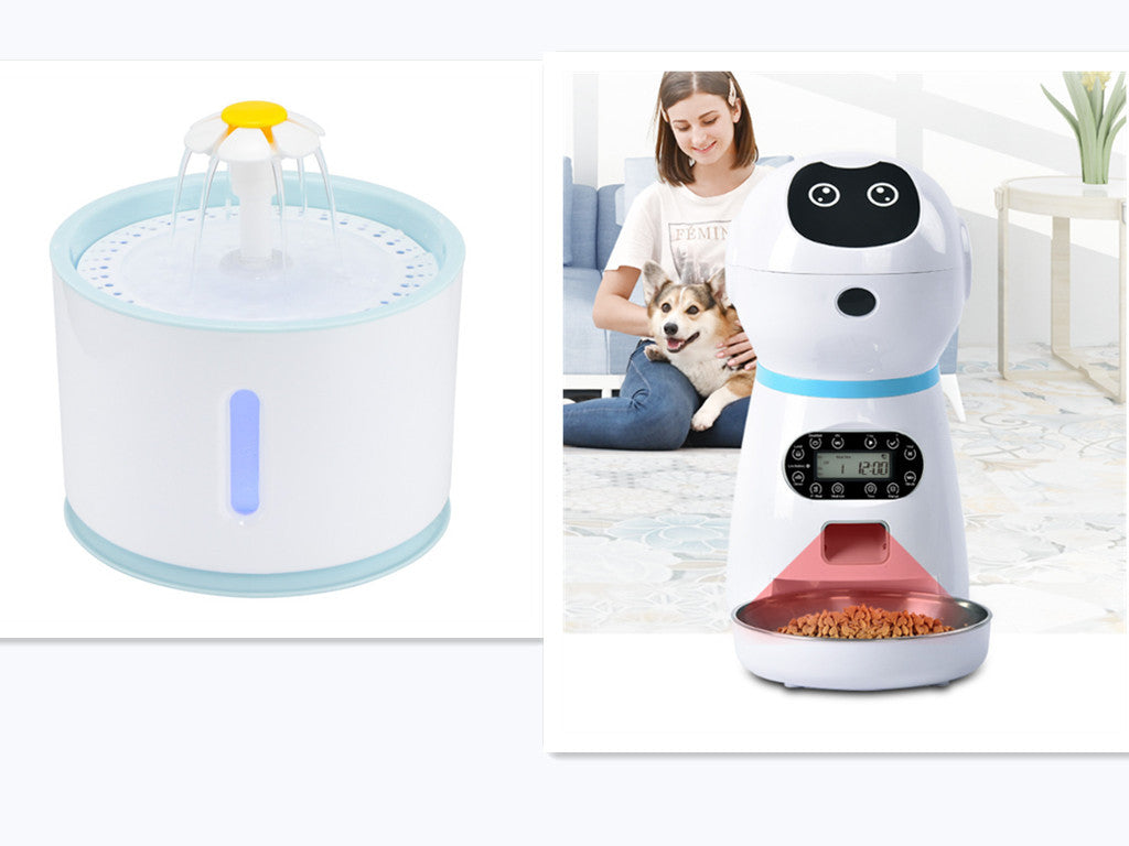 Smart Automatic Pet Feeder 2025 - Programmable Dry Food Dispenser with Voice Recorder & Anti-Jam System - TailAura