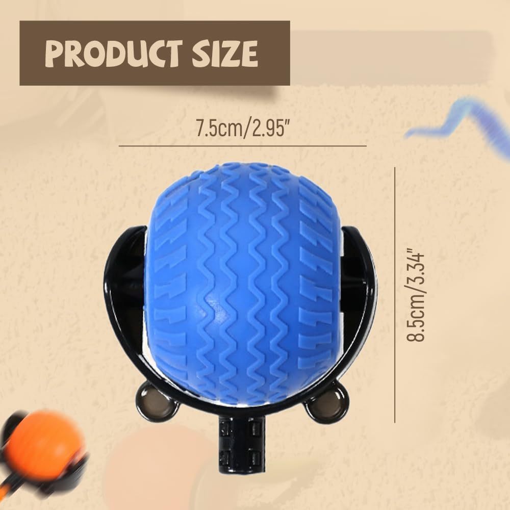 Smart Interactive Pet Ball Toy Automatic Rolling with Cord & Mouse Teaser - TailAura