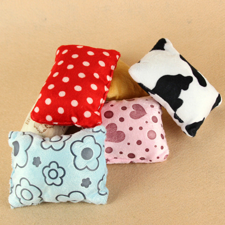 Teddy Bear Puppy Chew Toy – Soft Plush Pillow Toy for Small Dogs - TailAura