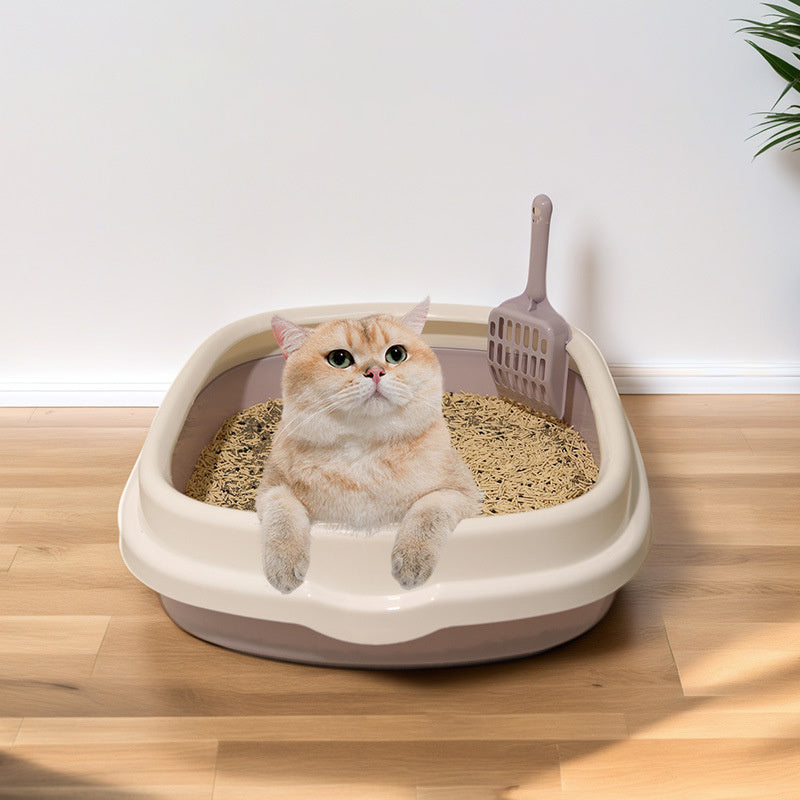 Versatile Pet Litter Tray & Training Toilet with Scoop – Anti-Splash Design - TailAura