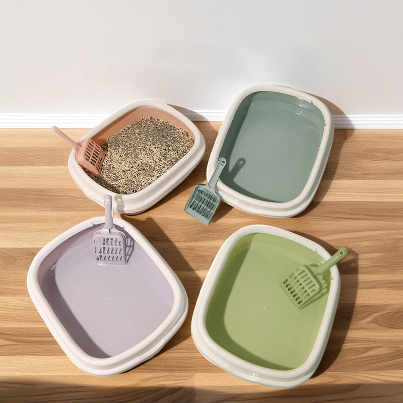 Versatile Pet Litter Tray & Training Toilet with Scoop – Anti-Splash Design - TailAura