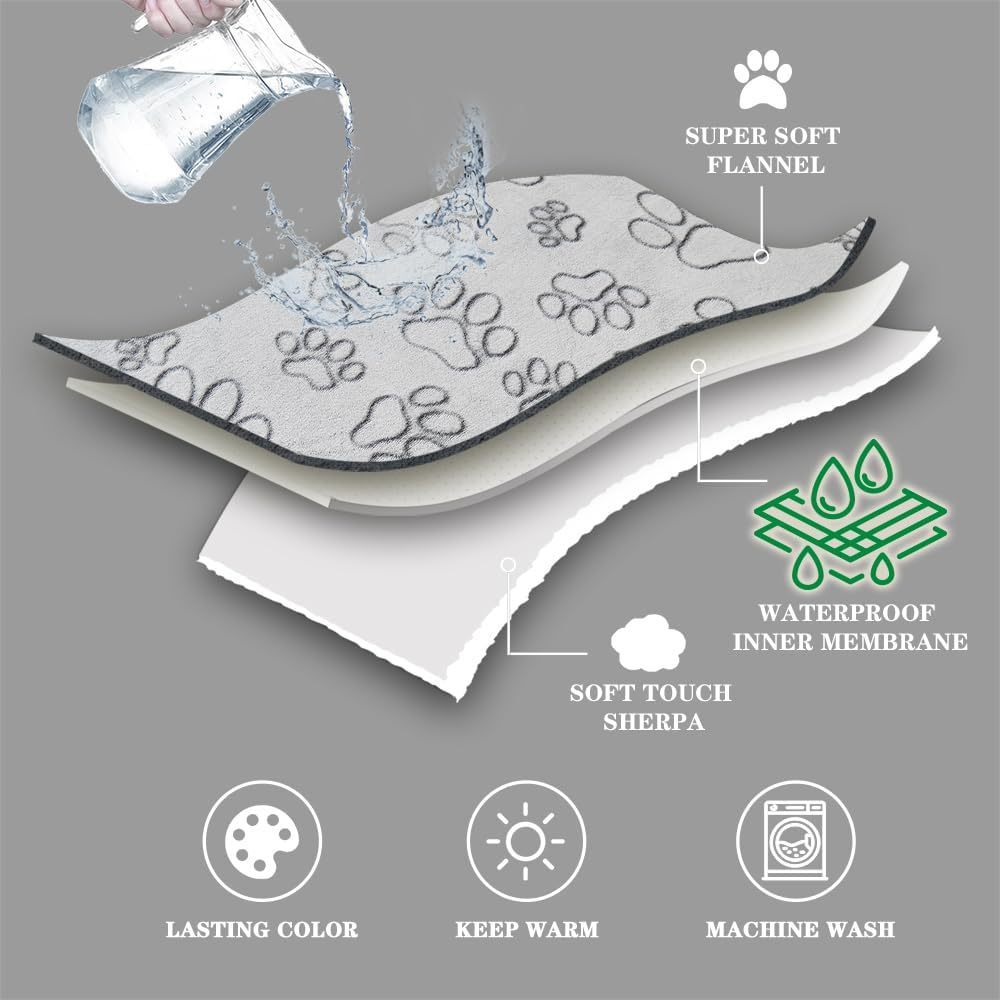 Waterproof Pet Blanket – Soft, Durable & Leak-Resistant Dog Cover - TailAura