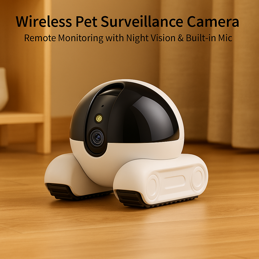 Wireless Pet Camera – Remote Monitoring with Night Vision & Built-in Microphone - TailAura