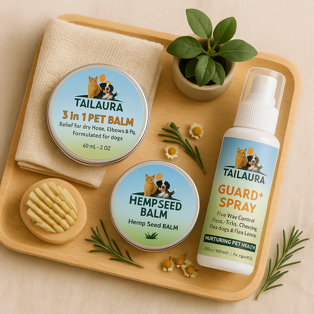 TailAura™ 3-in-1 Balm for Pets – Care for Paws, Nose & Skin (56.7g) - TailAura