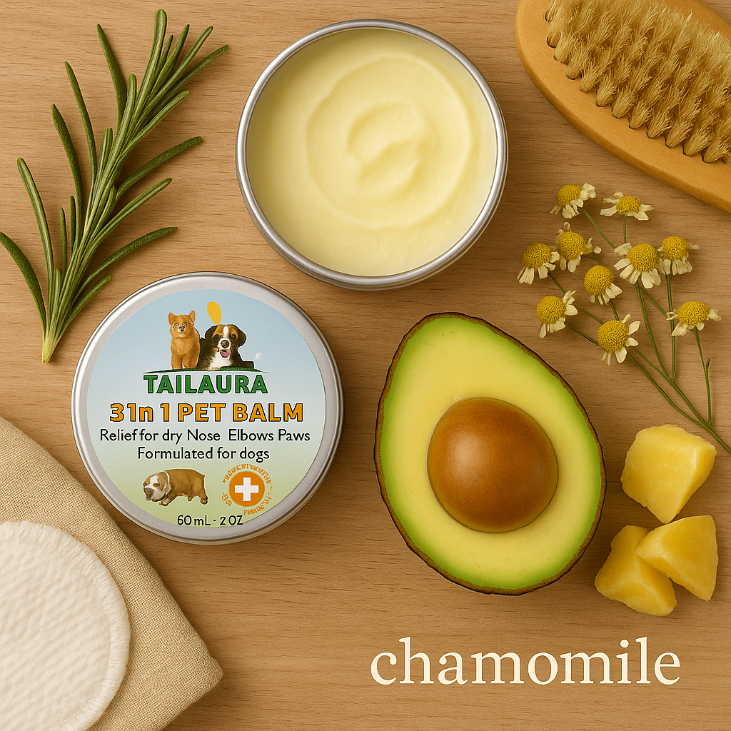 TailAura™ 3-in-1 Balm for Pets – Care for Paws, Nose & Skin (56.7g) - TailAura
