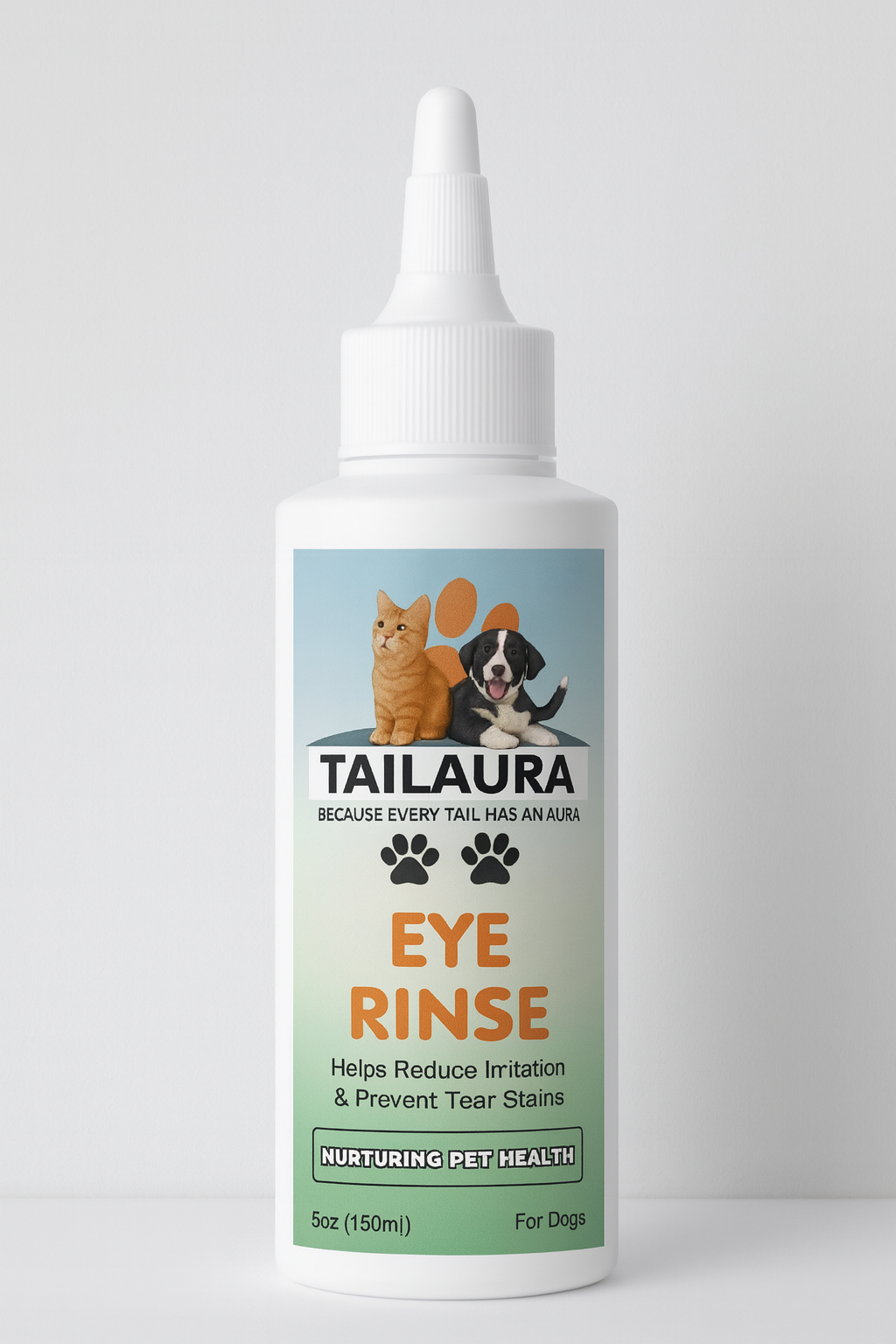 TailAura™ Canine Eye Care Rinse – Gentle Cleansing Solution for Dogs (148ml) - TailAura