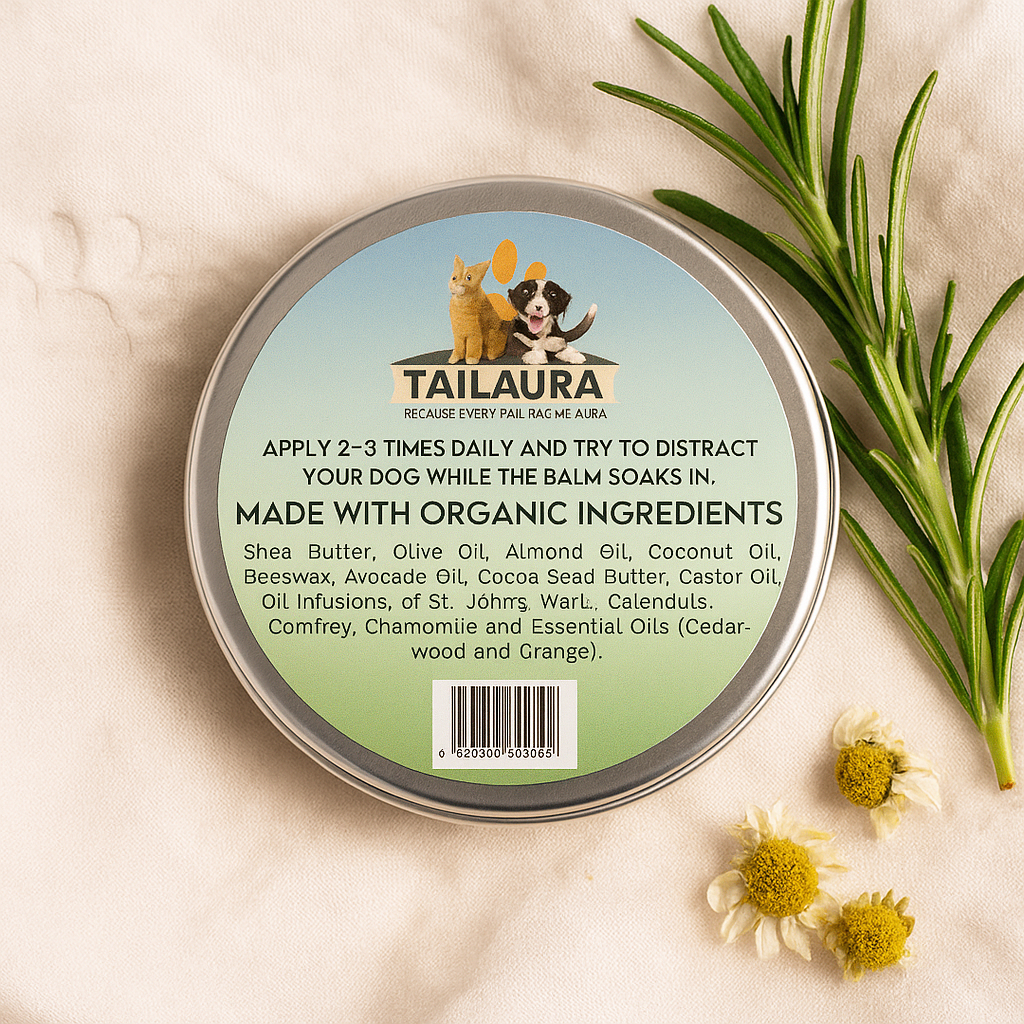 TailAura™ Restorative Hemp Seed Balm for Pets – Paw, Nose & Skin Therapy (56.7g) - TailAura