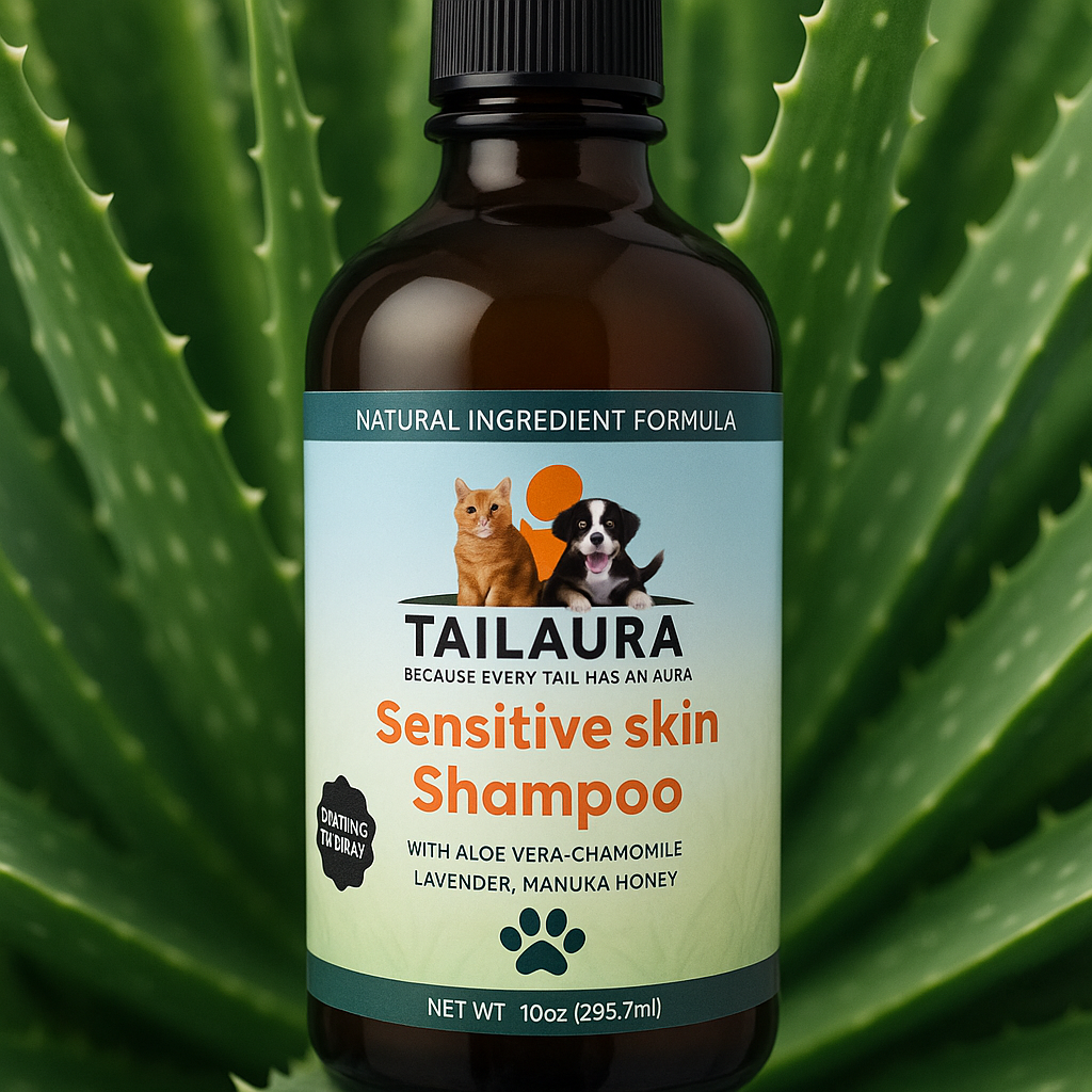 TailAura™ Skin Comfort Shampoo – A Soothing Wash for Delicate Coats (148ml) - TailAura