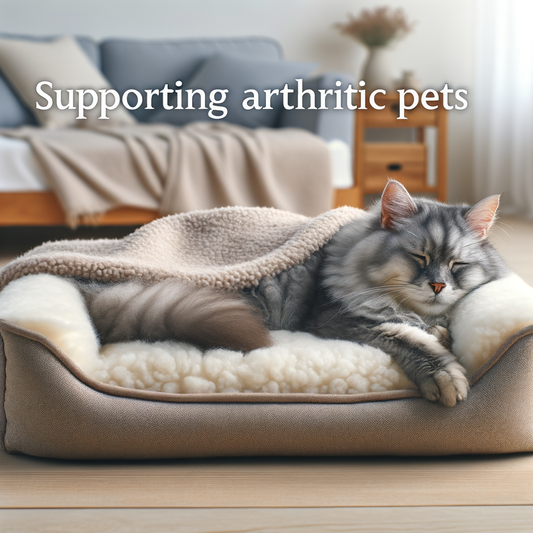 Supporting Arthritic Pets: The Gentle Cushioning of a Plush Bed
