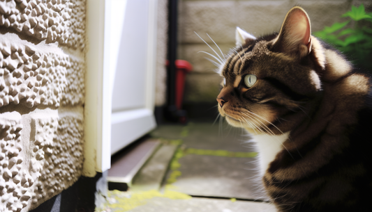 cat staring at wall UK