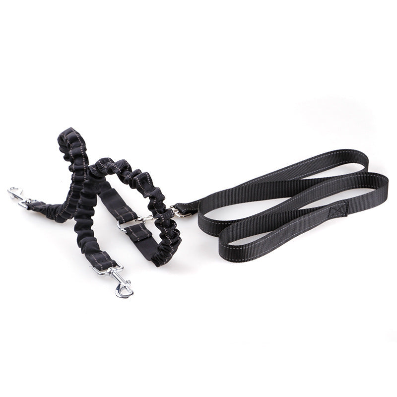 Double-Headed Retractable Dog Leash
