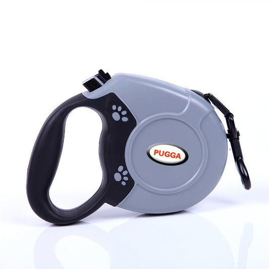 Retractable Dog Lead for Medium to Large Dogs - 5M Flat or 8M Round Rope