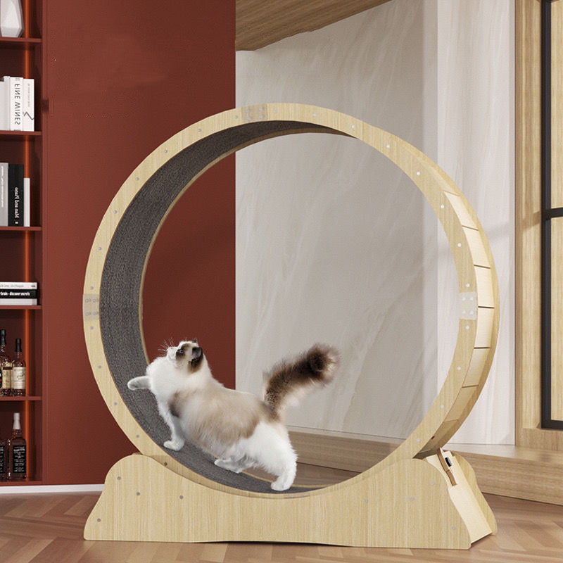 Premium & Safe Cat Treadmill / Exercise Wheel - Natural Fibre Board