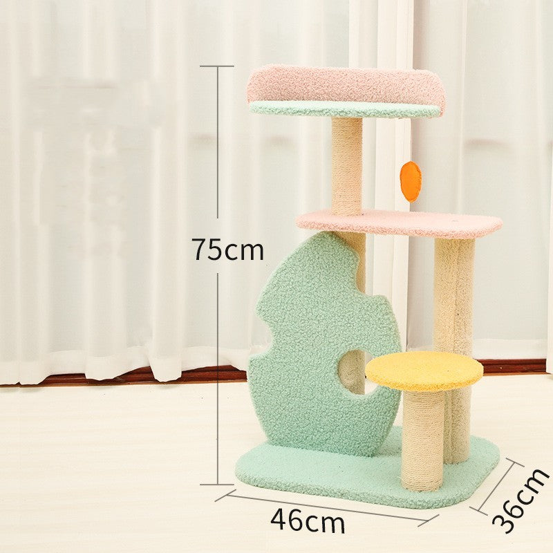 Premium Multi-Level Cat Scratching Post & Climbing Frame - Durable & Engaging