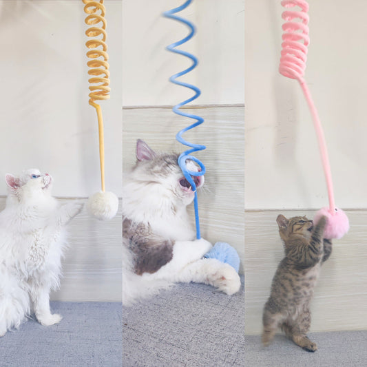 Interactive Spring Cat Toy: Self-Play Sucker Ball for Happy Cats