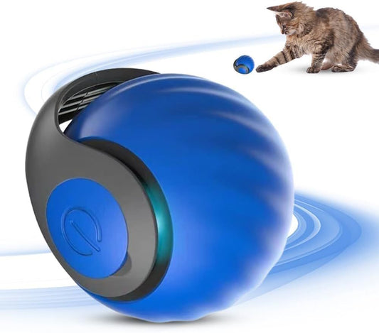 Interactive Smart Rolling Pet Ball Self-Moving Toy with Touch Control for Cats & Dogs