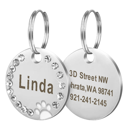Customisable Metal Pet Tags Personalised Identity for Your Companion