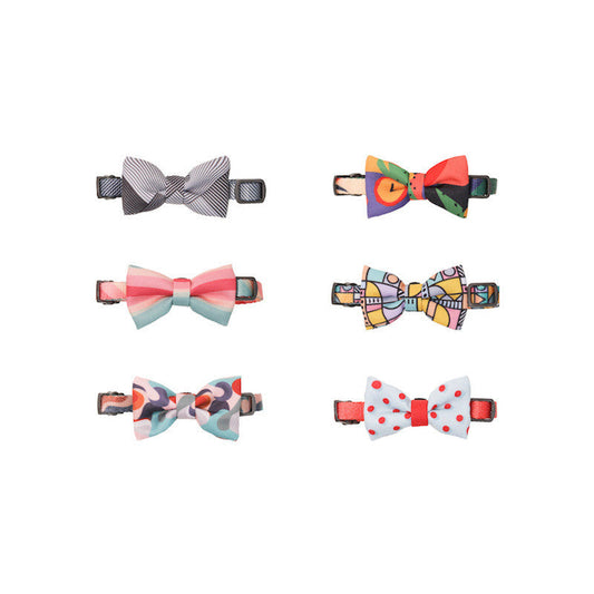Cotton Bow Tie Cat Collar – Stylish, Adjustable Accessory forc