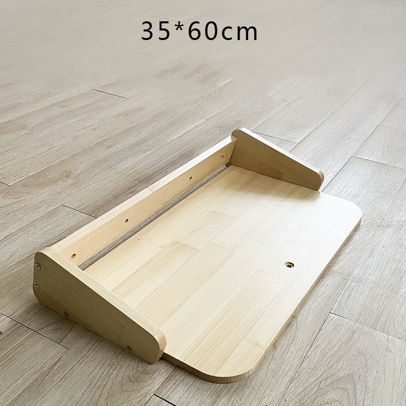 Solid Wood Cat Climbing Frame: Multi-Level Tree & Lounge for Feline Fun
