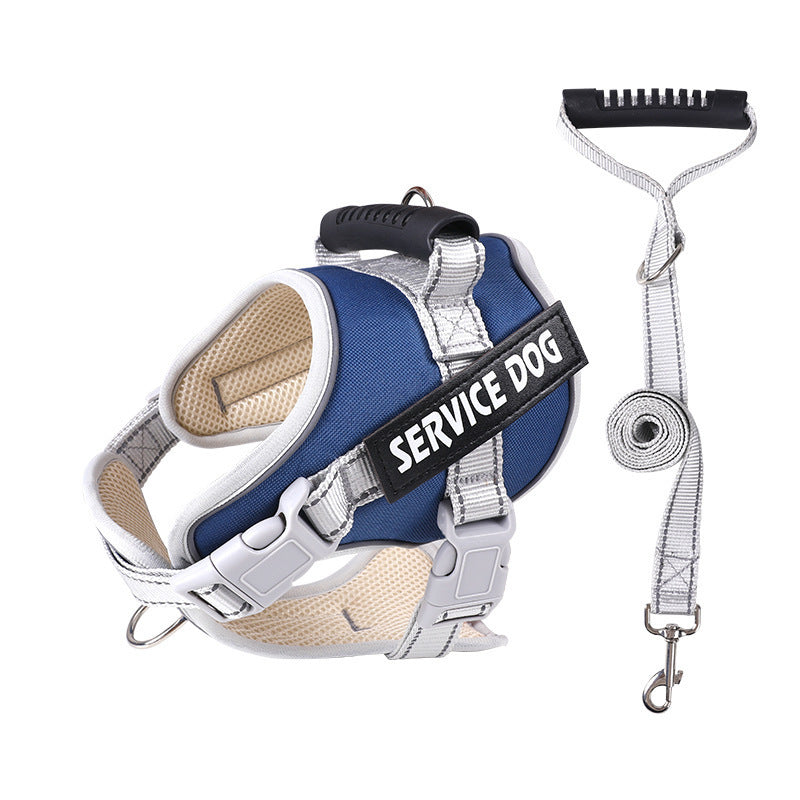 Heavy-Duty Dog Chest Strap Harness - No-Pull Design & Adjustable