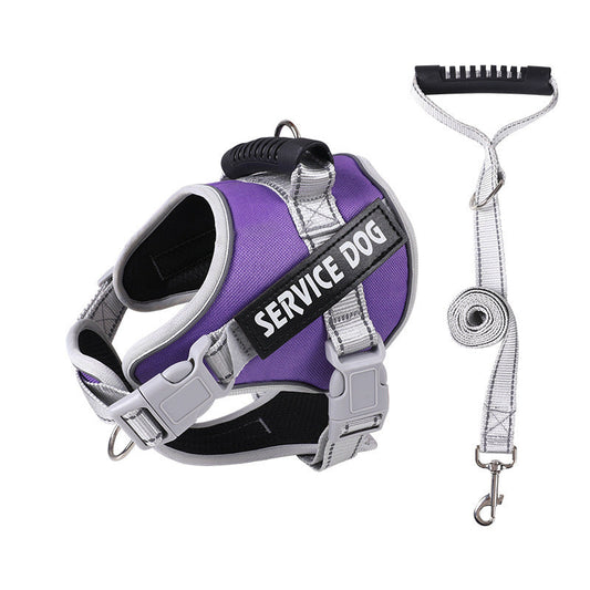 Heavy-Duty Dog Chest Strap Harness - No-Pull Design & Adjustable