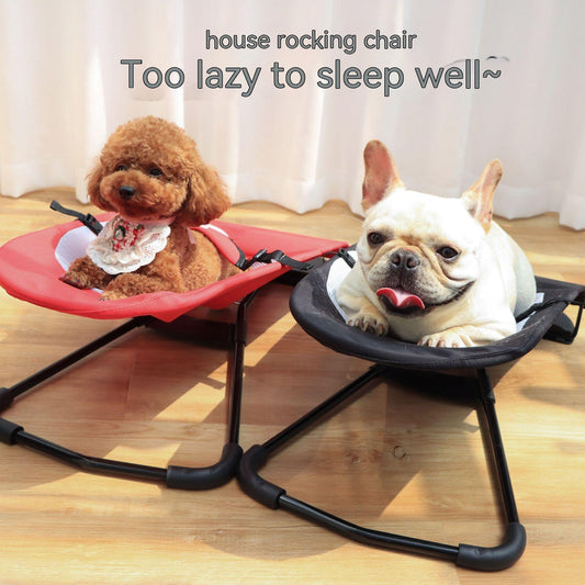 Portable Pet Rocking Chair: Comfort & Fun for Cats & Dogs!