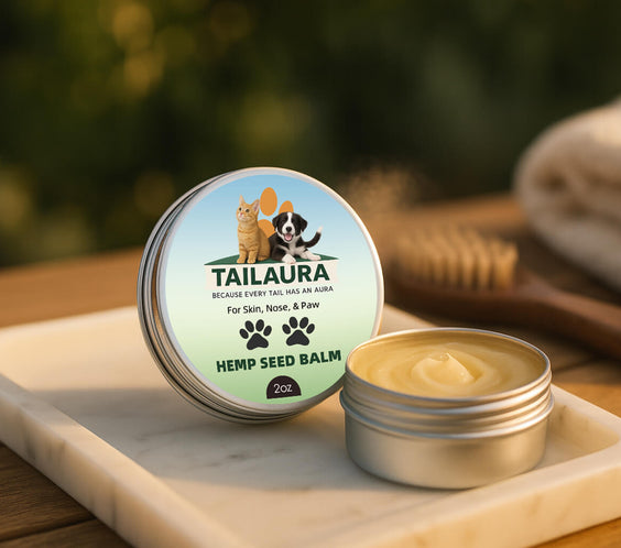 TailAura™ Restorative Hemp Seed Balm for Pets – Paw, Nose & Skin Therapy (56.7g) - TailAura -  -  TailAura