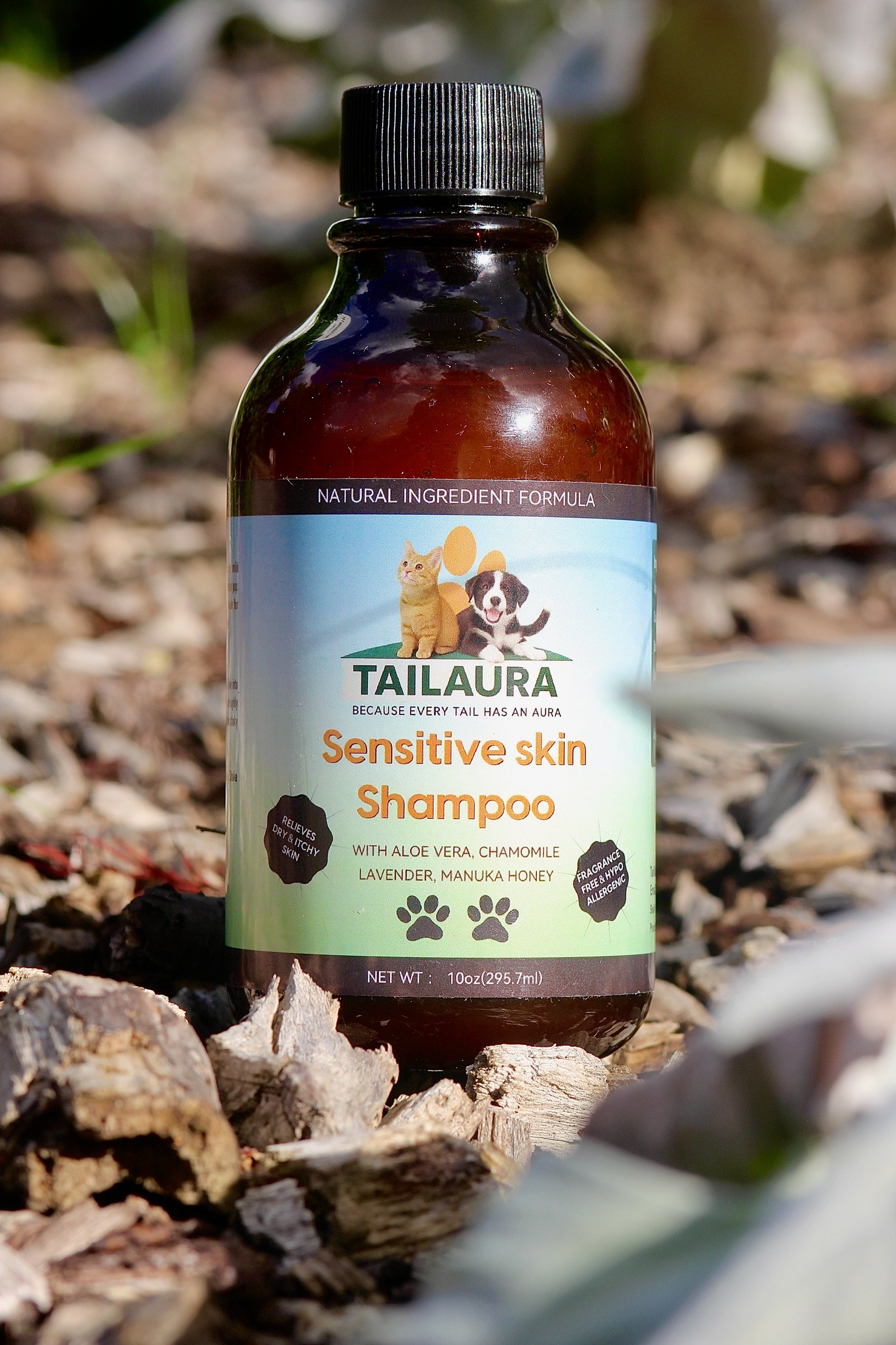 TailAura™ Skin Comfort Shampoo – A Soothing Wash for Delicate Coats (295ml) - TailAura -  -  TailAura