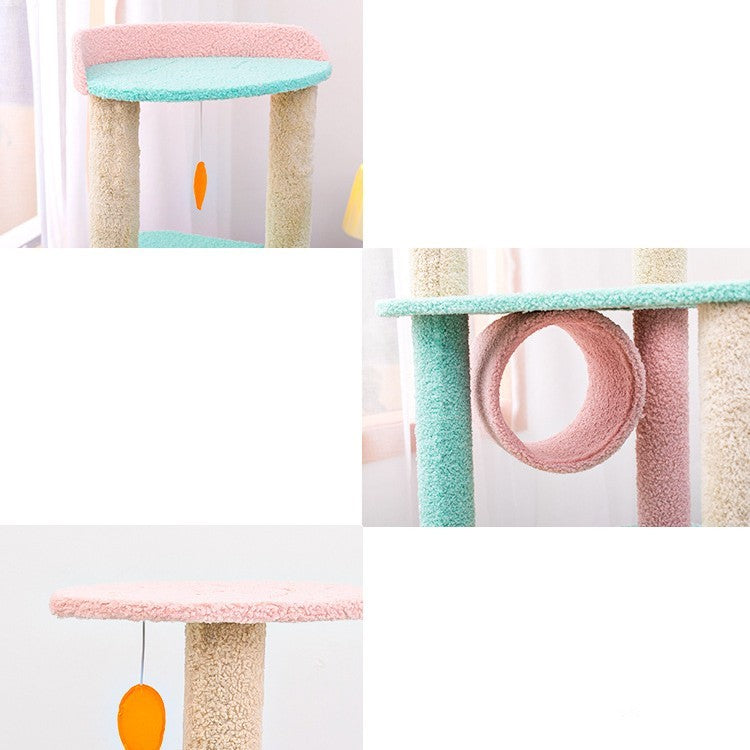 Premium Multi-Level Cat Scratching Post & Climbing Frame - Durable & Engaging