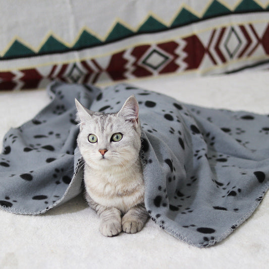 Warm Double-Sided Fleece Pet Blanket – For Dogs & Cats