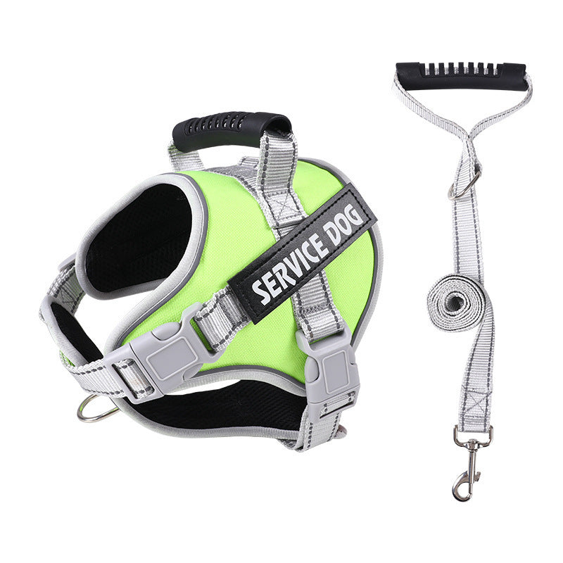 Heavy-Duty Dog Chest Strap Harness - No-Pull Design & Adjustable