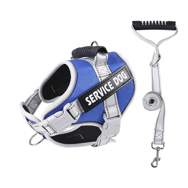 Heavy-Duty Dog Chest Strap Harness - No-Pull Design & Adjustable