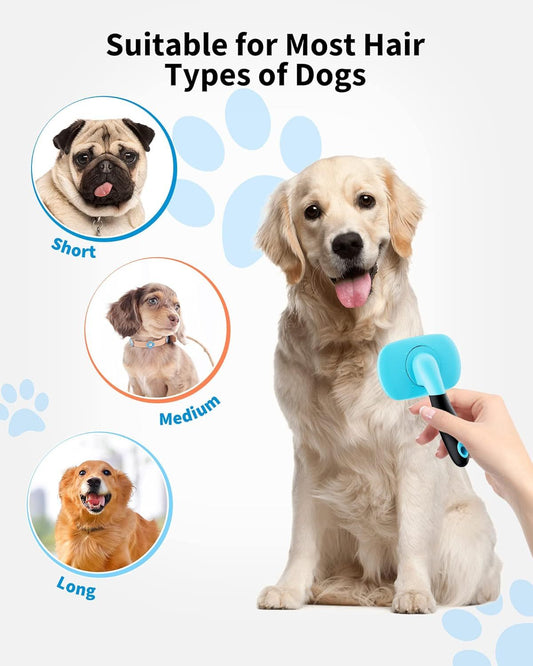 Pet Grooming Brush Shedding & Massaging Tool